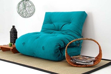 Sofá cama Futon modelo S Solteiro Sem Base - Tecido Impermeável Sofá cama Futon modelo S Solteiro Sem Base - Tecido Impermeável
